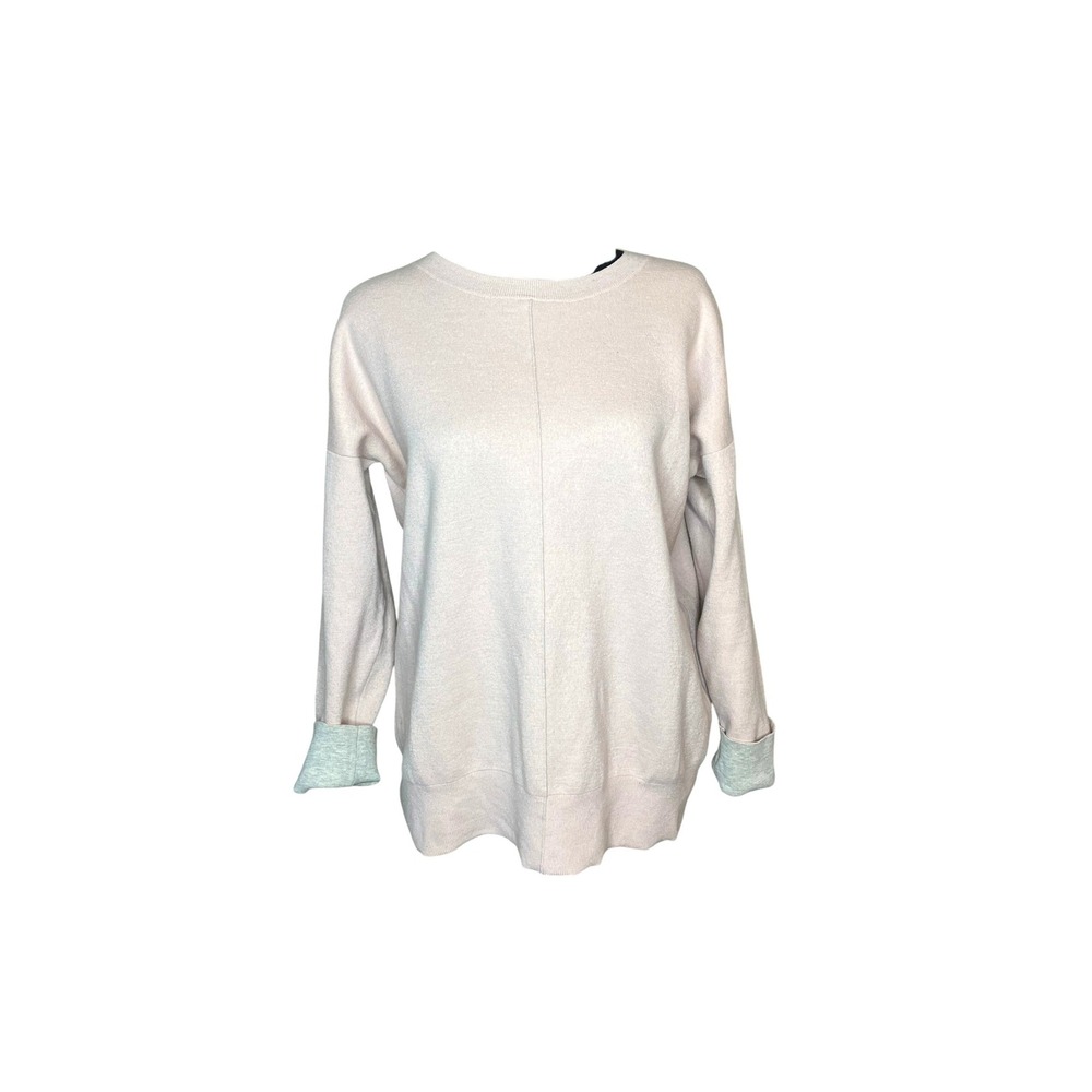 Vince‎ Long Sleeve Pull Over Knit Sweatshirt Women's Blush Pink Medium